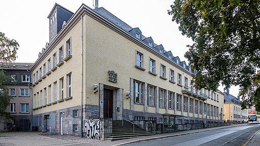 Saalfeld Albrecht-Dürer-Straße 3-5-7 Ehem. Autohof (mit Sonneberger Straße 8) und Wohnhaus