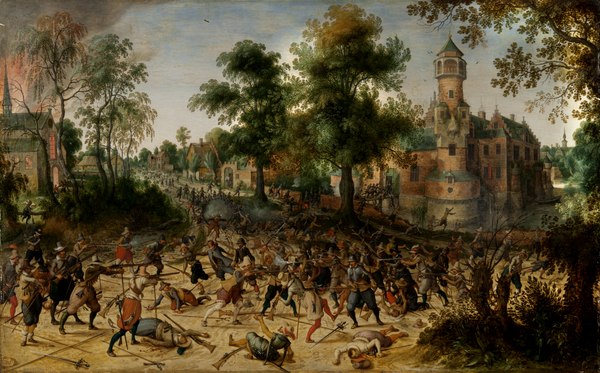 Assault on a town, early 17th century