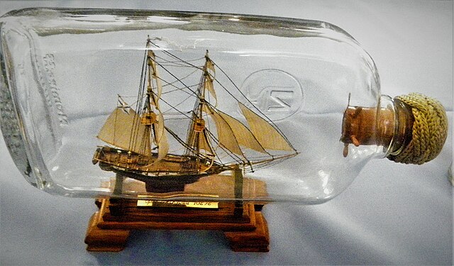 Sailboat in a bottle