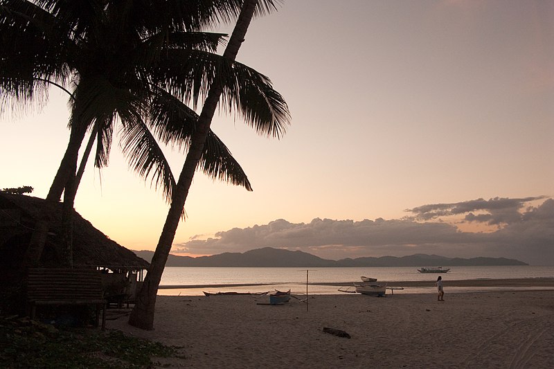 File:San Vicente, Twilight on the beach, Palawan, Philippines.jpg