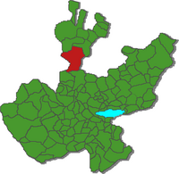 Location o the municipality in Jalisco