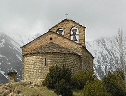 Petita església rural de Sant Quirc de Durro (Alta Ribagorça)