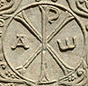 The Chi-Rho, a monogram of the first two letters of the Greek word for Christ