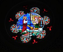 Photographie d'un vitrail de l'église Saint-André.