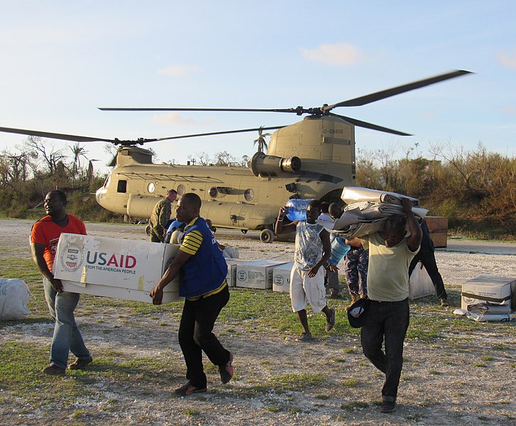 File:Service members from Joint Task Force Matthew and representatives from the United States Agency of International Development delivered relief supplies to areas affected by Hurricane Matthew to Jeremie, Haiti. (30108618261).jpg
