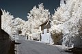 Français : Rue des Halles, Seurre (Côte d'Or, Bourgogne, France) photographié avec un filtre infrarouge 720 nm. Català: Carrer de les Llotges, Seurre (Costa d'Or, Borgonya, França) fotografiat amb un filtre infraroig 720 nm. Español: Cale de las Lonjas, Seurre (Côte d'Or, Borgoña, Francia) fotografiado con un filtro infrarrojo 720 nm.