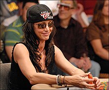 Elizabeth at the 2007 NBC National Heads-Up Poker Championship Shannon Elizabeth poker.jpg