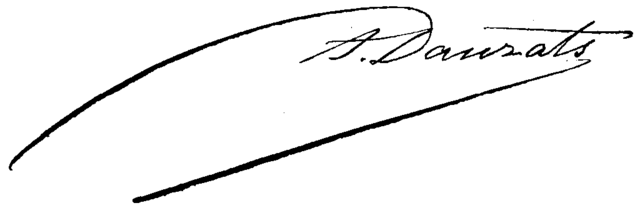 signature d'Adrien Dauzats