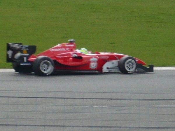 Liverpool F.C. car on track at Silverstone Circuit (2010)