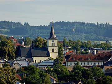 Skuteč : centre-ville.