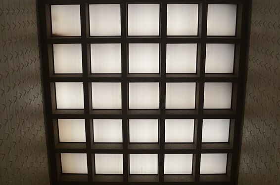 A skylight that has become foggy over the years