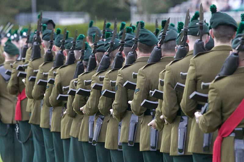 File:Soldiers of the Royal Irish Regiment on Parade MOD 45149306.jpg
