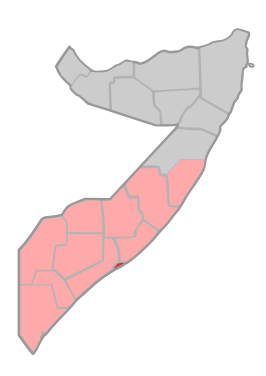 Kaart van Banaadir
