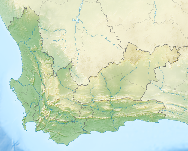 South Africa Western Cape relief location map.svg