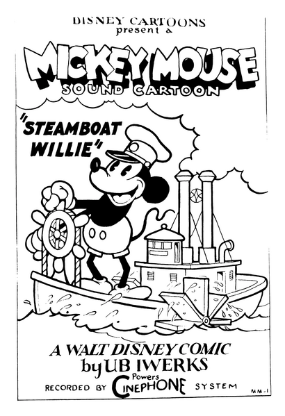 File:Steamboat Willie 1928 Poster.png