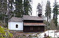 Čeština: Kaple Panny Marie u obce Stožec v okrese Prachatice, Jihočeský kraj. English: Chapel of the Virgin Mary in the municipality of Stožec, Prachatice District, South Bohemian Region, Czech Republic.