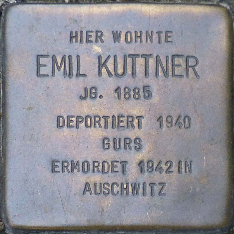 Stolperstein Karlsruhe Kuttner Emil.jpeg