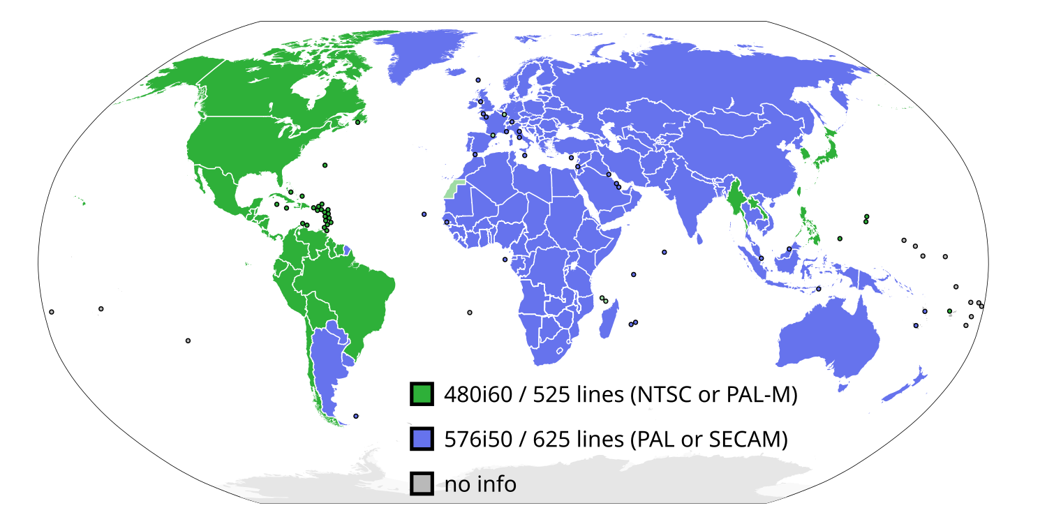 Страны использующие мир. Стандарты телевидения на карте мира. Стандарт 576i. Pal World. Название стандарта: 576i, 625/50.