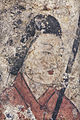 A detail of the Asuka Bijin mural in the tomb