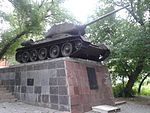 Танк Т-34 из колонны «Пензенский комсомолец»