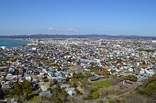 館山湾沿いのたてやま温泉郷