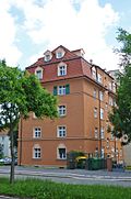 Eisenbahner-Baugenossenschaft Dresden-Strehlen, residential complex: residential building (individual monument for ID no. 09216810)