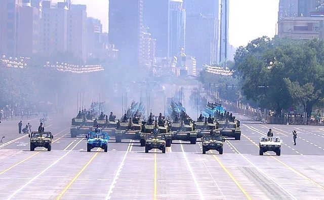 Military vehicles in Victory Day Parade