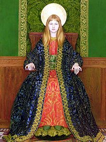 "The Child Enthroned" by Thomas Cooper Gotch, 1894. Thomas Cooper Gotch - The Child Enthroned 1894.jpg