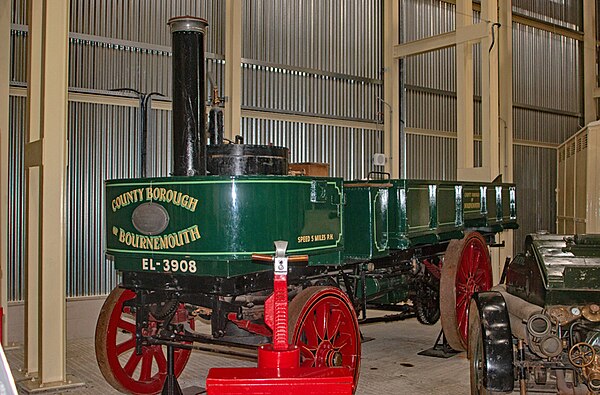 1902 Thornycroft steam lorry, in the Milestones Museum