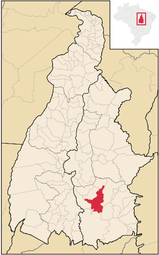 Localização de Natividade no Tocantins