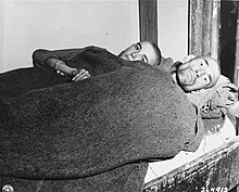 Two survivors of Gusen (a subcamp of Mauthausen) Two survivors of Gusen after liberation.jpg