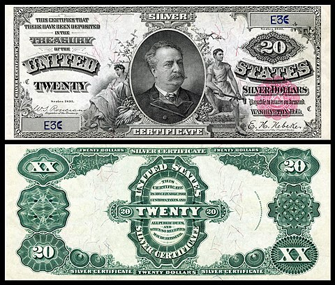 Series 1891 $20 Daniel Manning