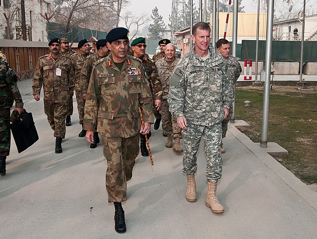 Gen. Kayani and Gen. Stanley A. McChrystal (Commander of NATO ISAF and US Forces Afghanistan) during 29th Tripartite Commission meeting.