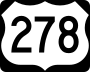U.S. Route 278 marker