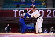 Catarina Costa vs Daria Bilodid in the women's 48 kg on 24 July Ukraine at the 2020 Summer Olympics003.jpg