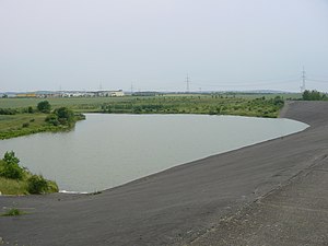 Vieselbach reservoir and dam with asphalt concrete sealing