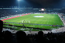 Interior del Estadio La Tumba.