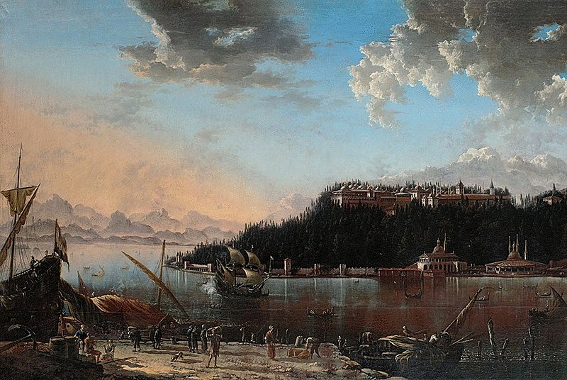File:View of the Tip of the Seraglio with Topkapi Palace by Hans de Jode.jpg