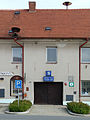 English: House No 56, municipal office building in the town of Vlachovo Březí, Prachatice District, Czech Republic. Čeština: Obecní úřad, dům č. 56, na náměstí Svobody ve městě Vlachovo Březí, okres Prachatice.