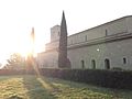 Monastery from the outside, at sun rising