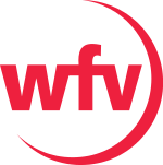 Logo der Amateurliga Württemberg. Abgebildet ist ein Kreis mit wenig Rot und viel Weiß. Die rechte Hälfte des Kreises wird von einer roten Rahmenlinie umgrenzt, die einen leichten 3-D-Charakter ergibt. In der Mitte des Kreises findet sich der Schriftzug "wfv", ebenfalls in rot.