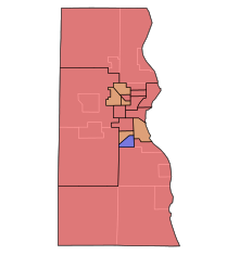 Milwaukee County districts WI Assembly Partisan Map 1907 MilwaukeeCo.svg