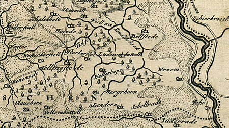 Wald westlich Wrohm 1651