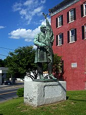 Statue of President McKinley in downtown Walden