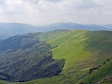 Blick von dem Gipfel Tarnica