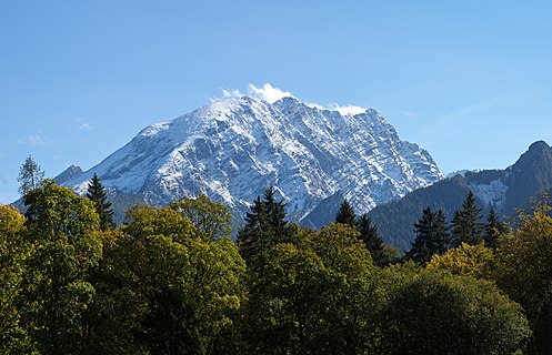 Westface of the Watzmann in the Berchtesgaden Alps