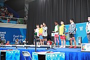 Deutsch: Gewichtheben bei den Olympischen Jugendspielen 2018; Tag 1, 7. Oktober 2018; Jungen 56 kg English: Weightlifting at the 2018 Summer Youth Olympics at 7 October 2018 – Boys' 56 kg