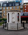 The drinking fountain, formerly an 18th-century turret, in Tanner Street Park, Bermondsey. [199]