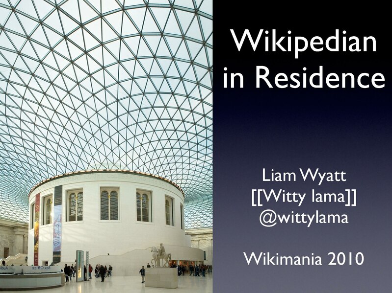 File:Wikipedian in Residence, Wikimania 2010.pdf