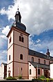 Wittlich, Katholische St. Markuskirche, spätgotischer Chor; querhauslose barocke Pfeilerbasilika, 1707/08–24, Architekt Philipp Honorius Ravensteyn, Turmerhöhung und Dachreiter 1722, Architekt Johann Georg Judas; Glasfenster 1952 nach Entwürfen von Maurice Rocher, Heinrich Dieckmann, Georg Meistermann und Alois Stettner; mit Ausstattung; ortsbildprägend; drei Grabplatten, 17. Jahrhundert used on 1 pages in 1 wikis